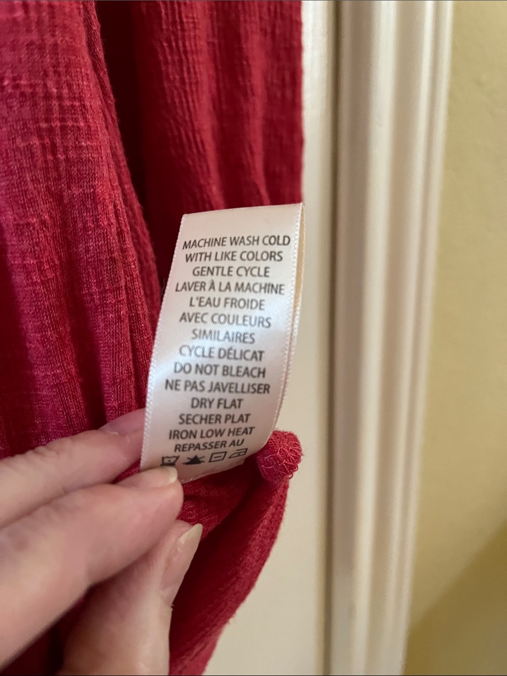 Max Studio Raspberry Smocked Yoke Peasant Top - Picture 8 of 13